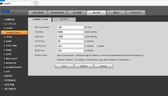 Thiết lập port