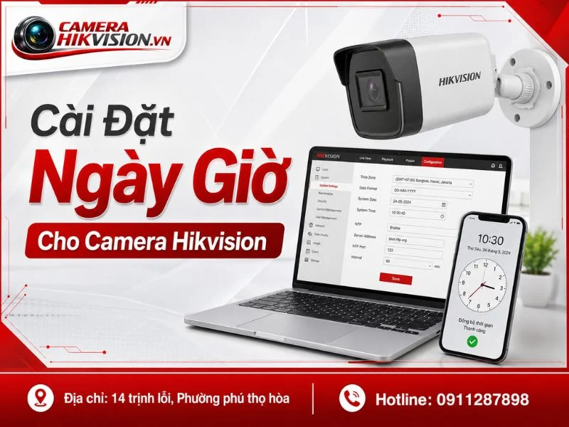 Hướng Dẫn Cài Đặt Ngày Giờ Cho Camera Hikvision