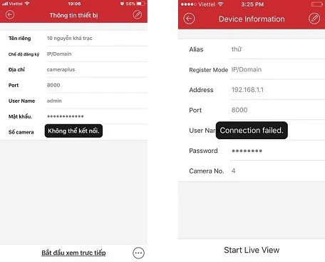 Đầu Ghi Hikvision Không Nhận Camera