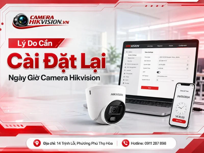 Lý Do Cần Cài Đặt Lại Ngày Giờ Camera Hikvision