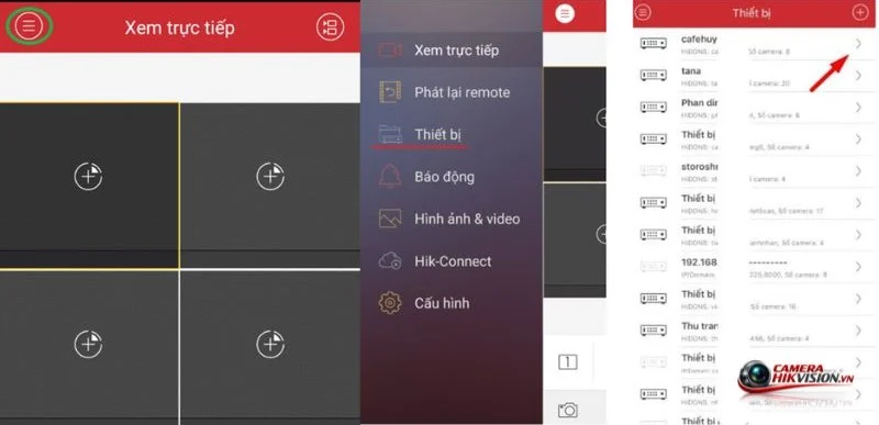 Mở phần mềm Hik-Connect