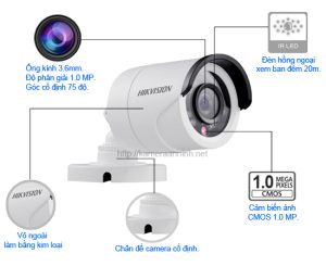 Camera Hikvision DS-2CE16C0T-IR: Vượt trội với hình ảnh sắc nét và độ tin cậy cao