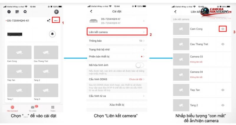 Hướng Dẫn Chi Tiết Ẩn/Hiện Camera Hikvision Trên Ứng Dụng Hik-Connect