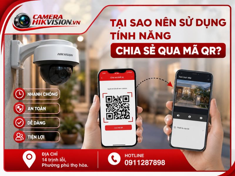 Tại Sao Nên Sử Dụng Tính Năng Chia Sẻ Thiết Bị Hikvision Thông Qua Mã QR?
