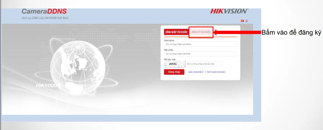 Hướng dẫn tạo và cài đặt tên miền CAMERADDNS.NET cho đầu ghi và camera IP Hikvision/HiLook