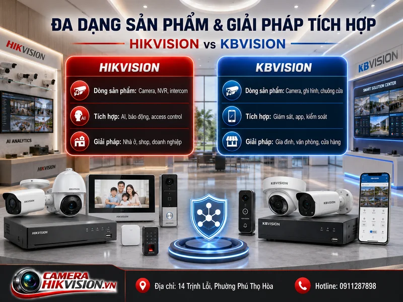 Đa dạng dòng sản phẩm và giải pháp tích hợp