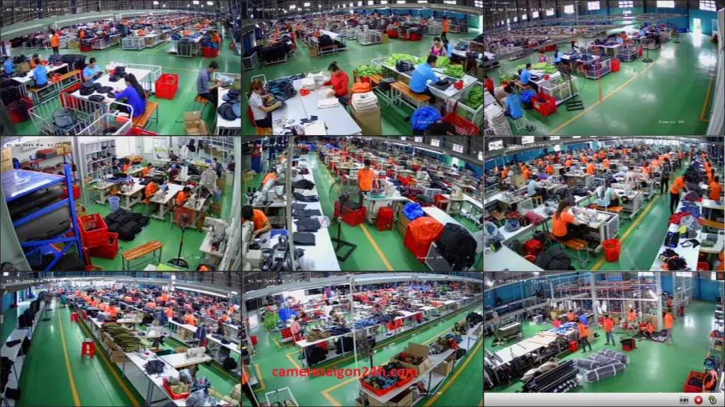 Kỹ thuật viên lắp đặt camera Hikvision cho nhà xưởng theo tiêu chuẩn an toàn