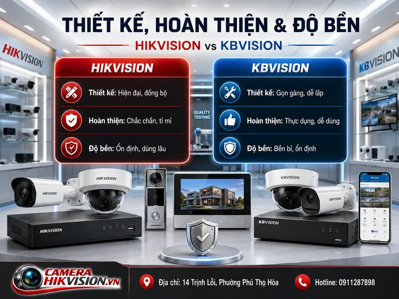 Thiết kế, hoàn thiện và độ bền