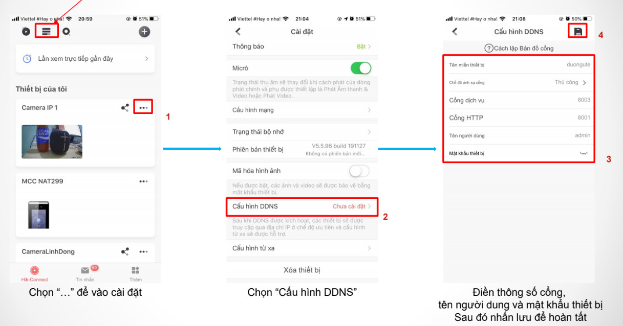 Cấu hình DDNS và thông số cổng khi cần truy cập IP/Domain nâng cao