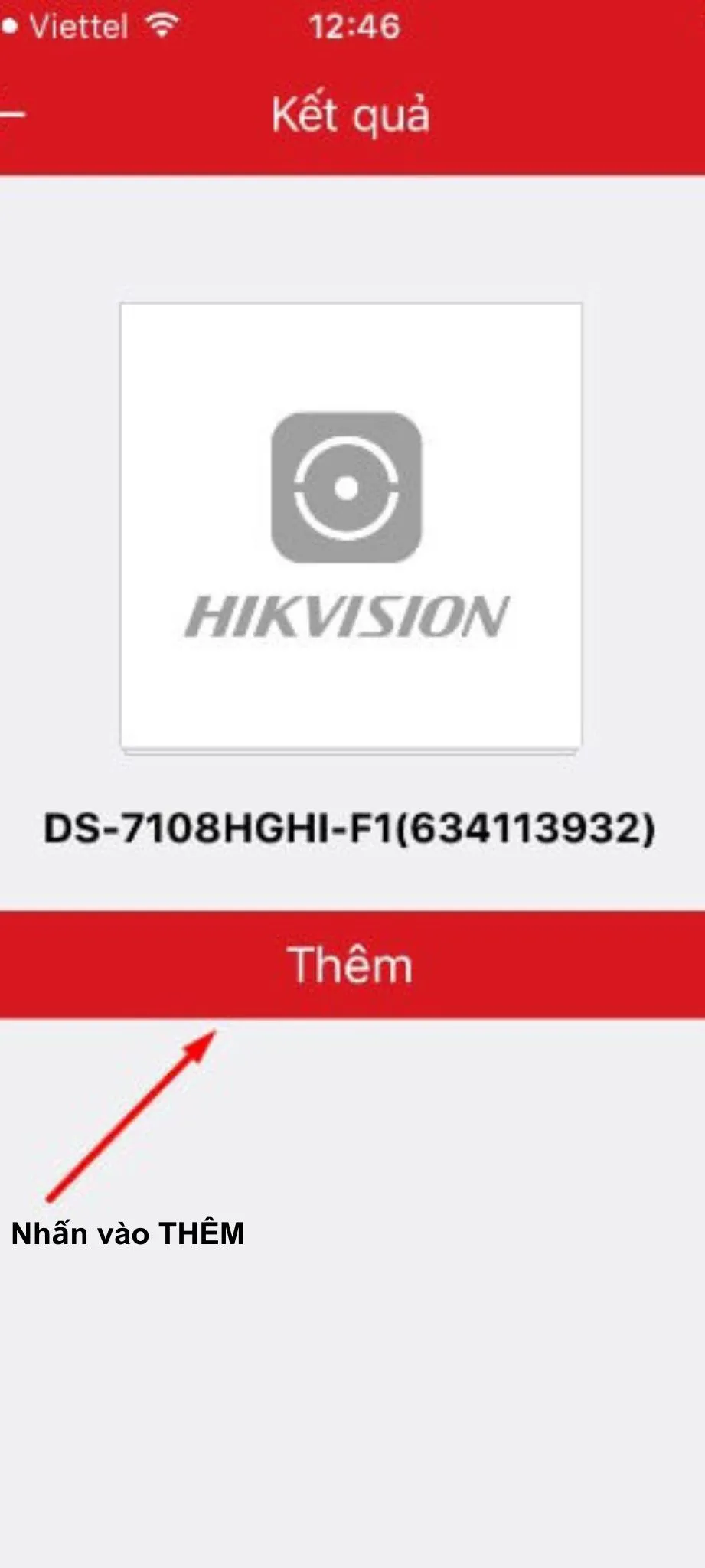 Chọn đúng loại thiết bị DVR/NVR hoặc Camera IP khi thêm vào Hik-Connect trên iPhone