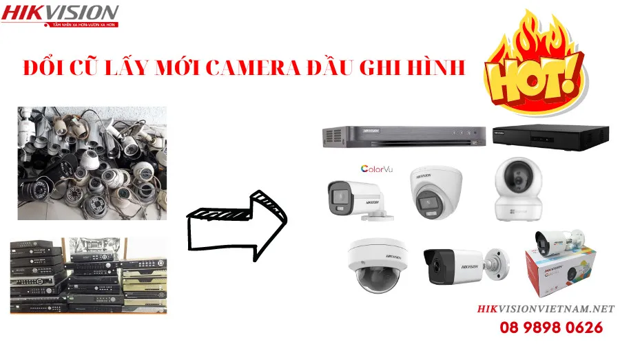 Đổi đầu ghi cũ sang đầu ghi Hikvision mới – tương thích đa chuẩn, công nghệ H.265+, AcuSense