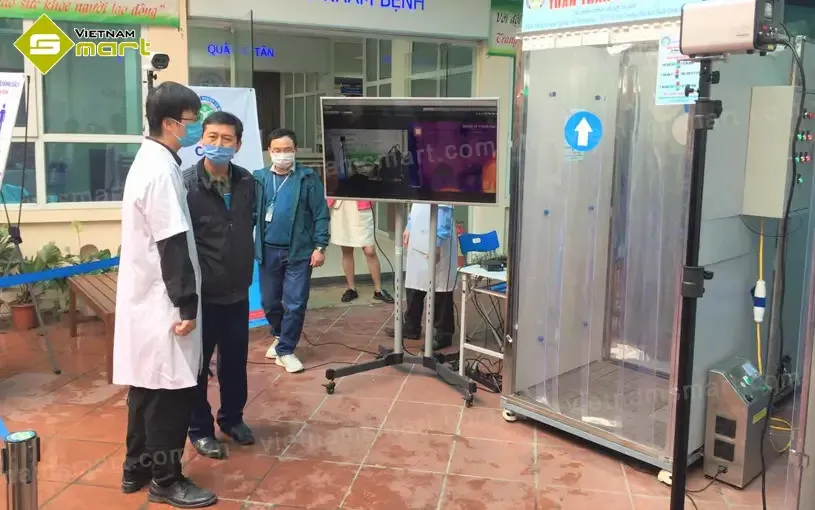 Giải pháp sàng lọc thân nhiệt bằng camera ảnh nhiệt Hikvision trong môi trường ra vào đông người