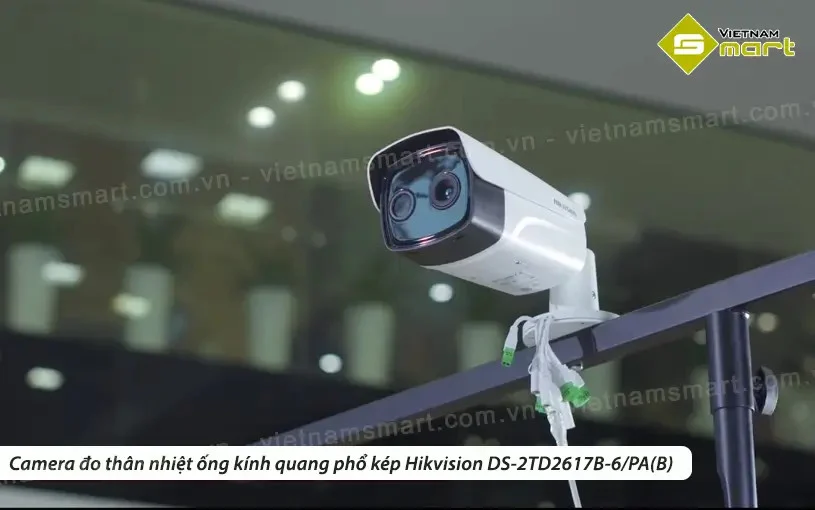 ds 2td1217b 3 pa b mới nhất: Camera ảnh nhiệt quang phổ kép Hikvision cho sàng lọc thân nhiệt chuẩn xác