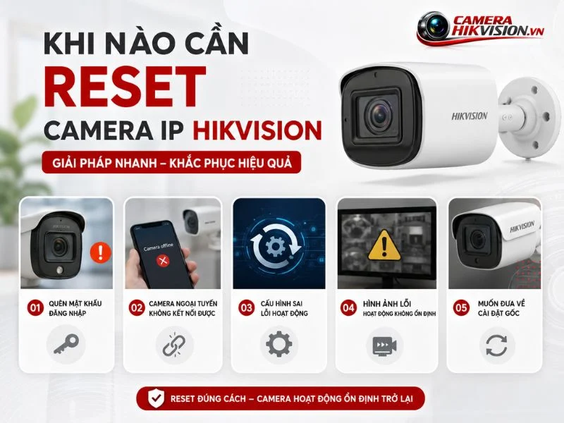 Khi nào cần reset camera IP Hikvision
