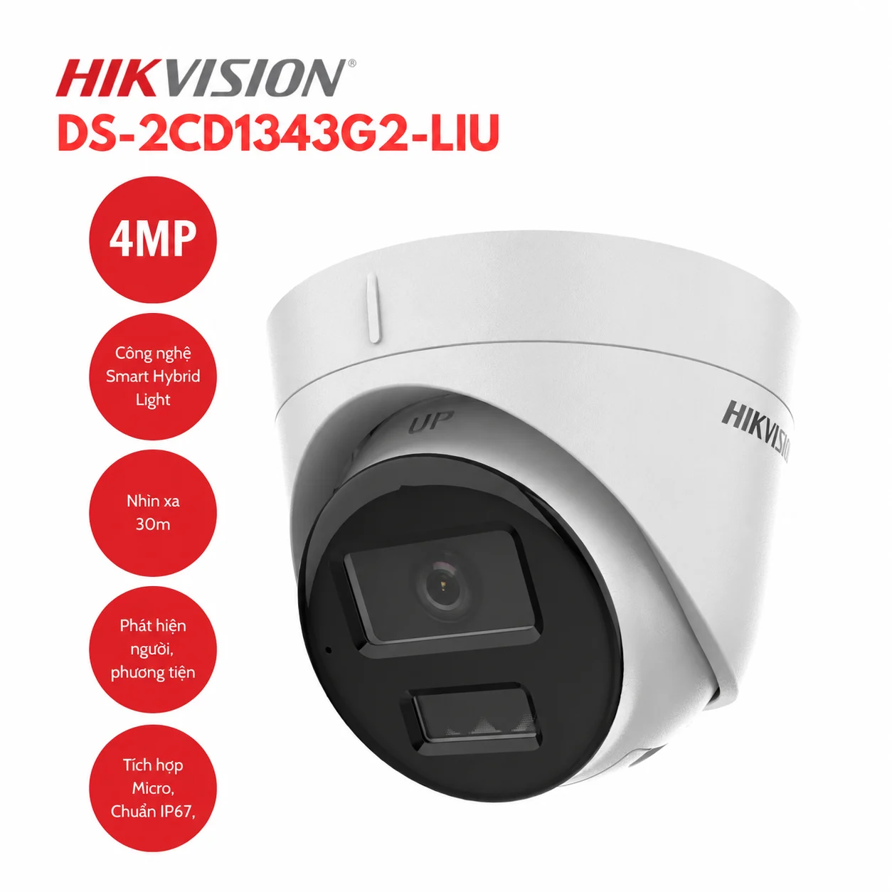 Camera IP 4MP Hikvision DS-2CD1343G2-LIU