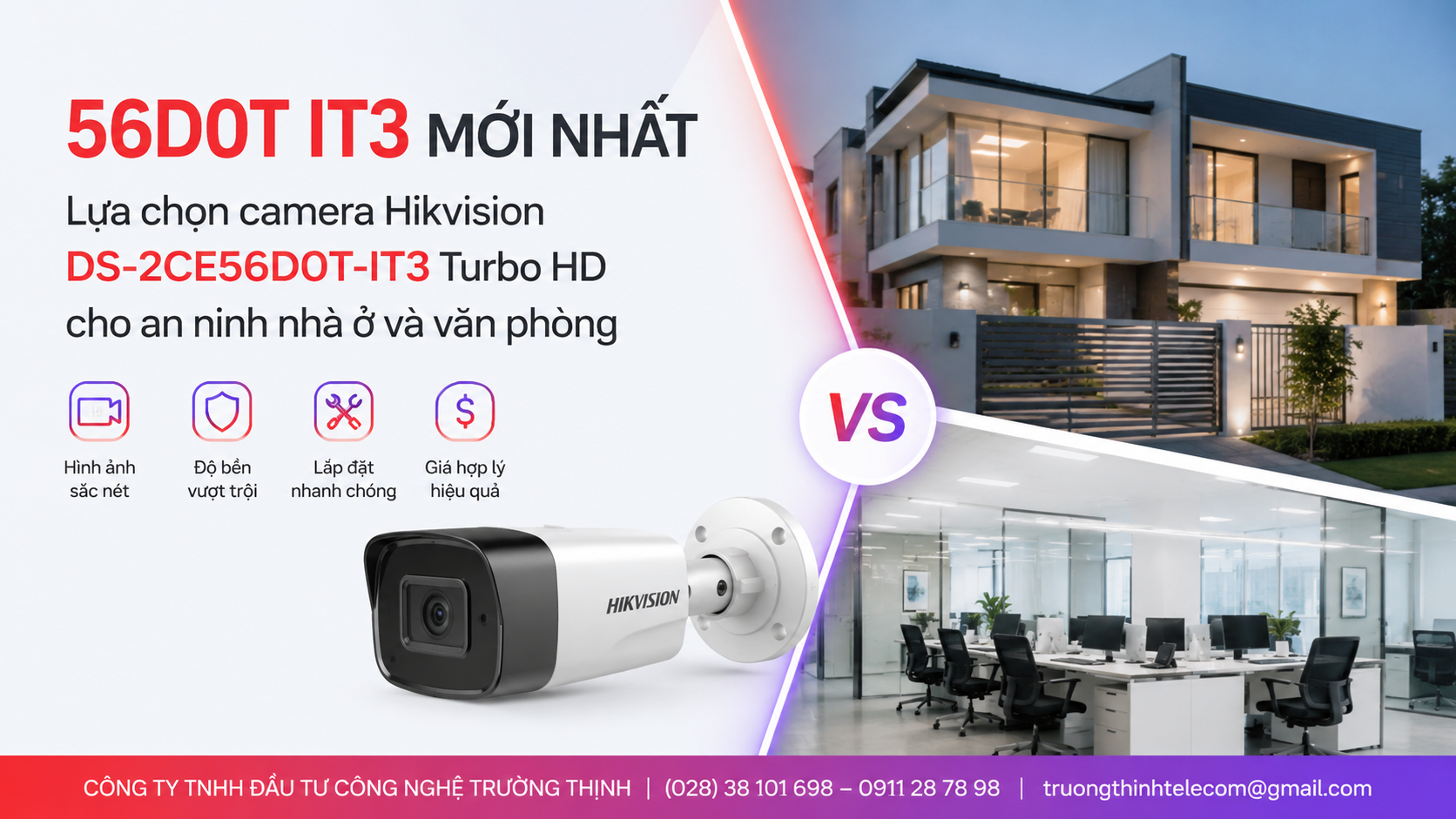 56d0t it3 mới nhất: Lựa chọn camera Hikvision DS-2CE56D0T-IT3 Turbo HD cho an ninh nhà ở và văn phòng