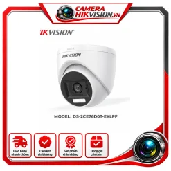 Camera HDTVI 2MP Dome Dual Light HIKVISION DS-2CE76D0T-EXLPF - ảnh 2