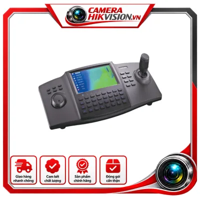 Bàn điều khiển Camera IP Speed Dome (Network Keyboard)+ Tích hợp màn hình cảm ứng 7" với độ phân giải 800 x 480,+ Cho phép xem trực tiếp hoặc xem
