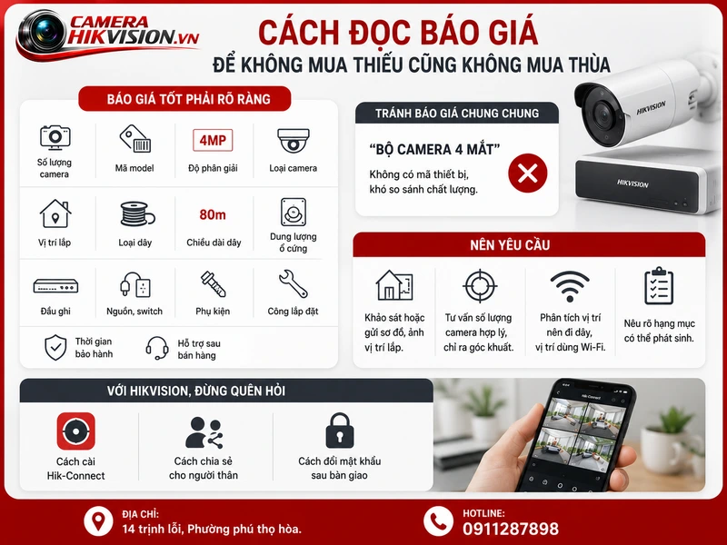 Cách đọc báo giá để không mua thiếu cũng không mua thừa