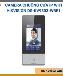 Camera chuông cửa căn hộ IP Wifi nhận diện khuôn mặt Hikvision DS-KV9503-WBE1