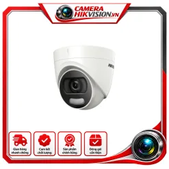 Camera HDTVI ColorVu 2MP HIKVISION DS-2CE72DFT-F