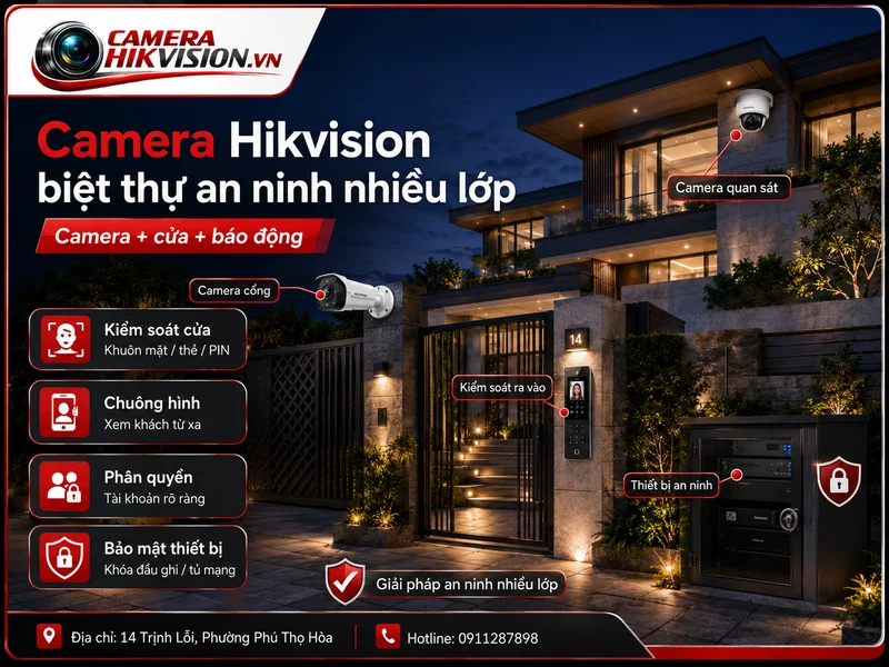 Camera Hikvision cho biệt thự loại nào tốt khi cần an ninh nhiều lớp?