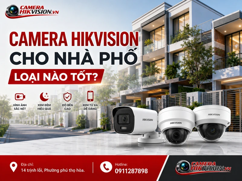 Camera Hikvision cho nhà phố loại nào tốt? Cách chọn đúng model Hikvision, phụ kiện và dịch vụ lắp đặt
