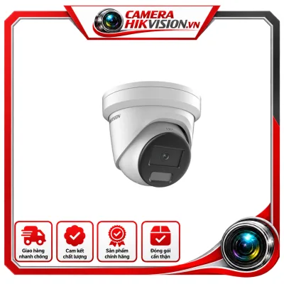 Camera IP bán cầu 2MP/4MP - CÓ MÀU 24/24 tích hợp MIC• Cảm biến CMOS 1/2.8''; 0.0005 Lux, 3 luồng dữ liệu• Độ phân giải 1920 x 1080/2688 x 1520