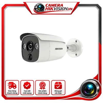 Camera HDTVI thân trụ 2MP - tích hợp cảm biến PIR + đèn•Cảm biến CMOS 2MP. Độ phân giải 1920x1080. Độ nhạy sáng 0.01 lux•Ống kính 3.6mm ( đặt hàng