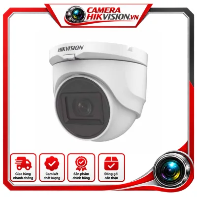 Camera HD-TVI 2MP – Tíc hợp micro•Cảm biến CMOS 2MP. Độ phân giải 1920x1080. Độ nhạy sáng 0.01 lux•Ống kính 3.6mm ( đặt hàng 2.8/6mm). Tầm xa hồng ngoại 30m