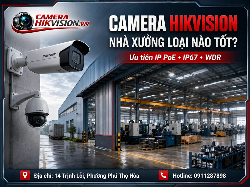 Camera Hikvision nhà xưởng loại nào tốt khi xét theo môi trường vận hành?