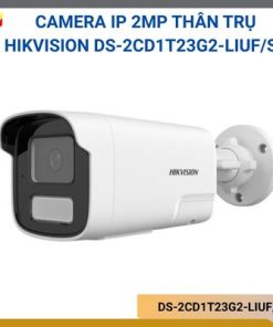 Camera IP 2MP thân trụ Hikvision DS-2CD1T23G2-LIUF/SLĐộ phân giải: 2.0 megapixel.Cảm biến hình ảnh: 1/2.9" Progressive Scan CMOSChuẩn nén: H.265+/H.265/H.264+/H.264Color: 0.005 Lux @ (F1.6, AGC ON), B/W: 0 Lux with