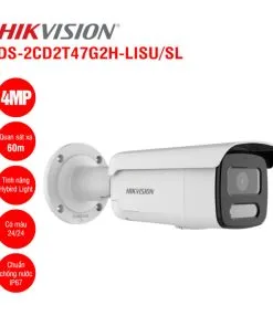Camera Hikvision IP 4MP DS-2CD2T47G2H-LISU/SL