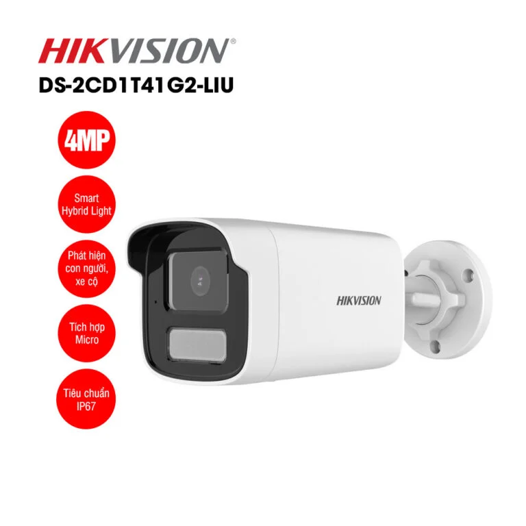 Camera IP 4MP thân trụ Hikvision DS-2CD1T41G2-LIU