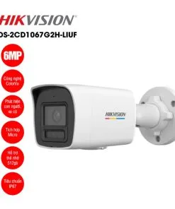Camera IP 6MP thân trụ HIKVISION DS-2CD1067G2H-LIUF - ảnh 1