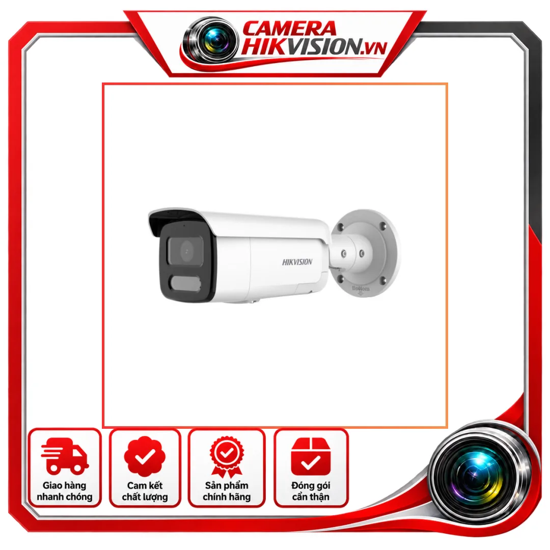 Độ phân giải 8MP.Hỗ trợ tính năng Hybird Light.Tiêu chuẩn IP67.Hỗ trợ đàm thoại 2 chiều.Cảnh báo bằng còi đèn chớp.