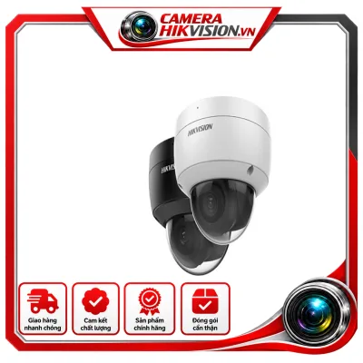 Camera IP bán cầu 2MP, chuẩn nén H265++ Cảm biến CMOS, kích thước: 1/2.8". Chuẩn nén H.265+/H.265/H.264+/H.264+ Hỗ trợ 3 luồng dữ liệu+ Độ nhạy sáng : Color: 0.005 Lux