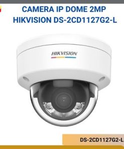 Camera IP Dome 2MP Hikvision DS-2CD1127G2-LĐộ phân giải 2MP cho hình ảnh màu sắc 24/7Chip ColorVu cao cấp F1.0 cho độ nhạy sáng cực thấp (Color 0.001 Lux)Đèn ánh sáng