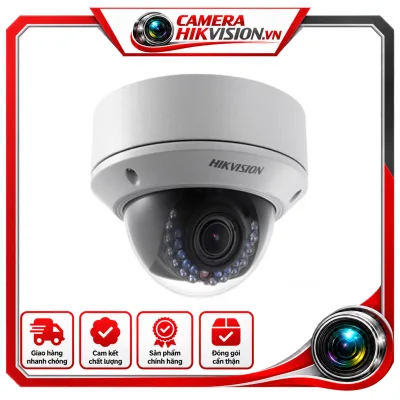 Camera IP Dome ( bán cầu) hồng ngoại 2 MP chuẩn nén H.264+ Độ phân giải tối đa: 2 Megapixel+ Cảm biến: 1/3" Progressive Scan CMOS+ Độ nhạy sáng: 0.05Lux