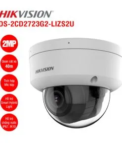 Camera Hikvision Dome IP DS-2CD2723G2-LIZS2U 2MP