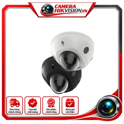 Camera IP dome hồng ngoại 4MP chuẩn nén H.265++ Cảm biến 1/3" Progressive Scan CMOS;+ Chuẩn nén H.265+/H.265/H.264+/H.264+ Hỗ trợ 3 luồng dữ liệu+ Độ nhạy sáng: Color: 0.005 Lux