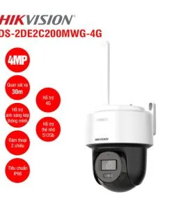 Camera IP Hikvision PT dùng SIM DS-2DE2C400MWG-4G - ảnh 3