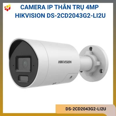 Camera IP thân trụ 4MP Hikvision DS-2CD2043G2-LI2U