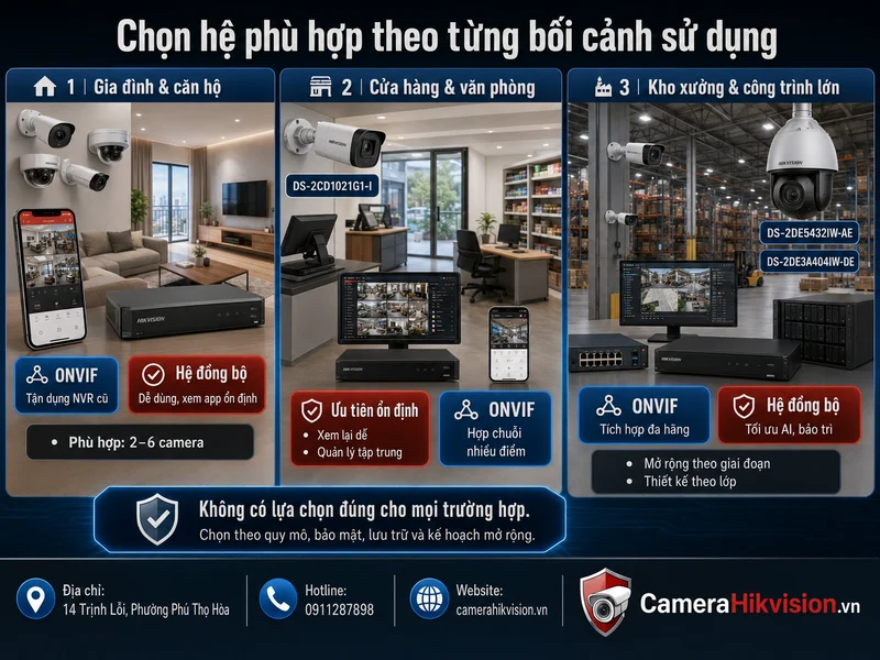 Chọn hệ phù hợp theo từng bối cảnh sử dụng