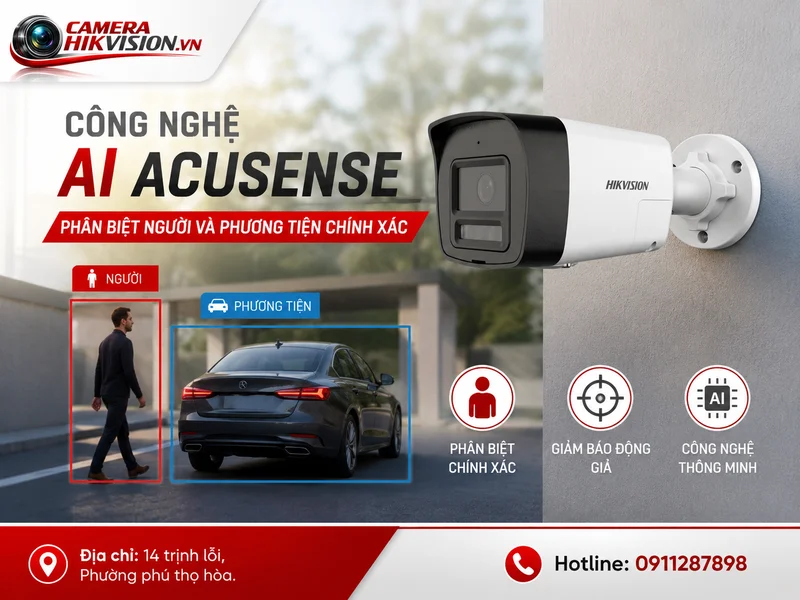 Công nghệ AI AcuSense trên camera Hikvision DS-2CD1043G2-LIUF/SL