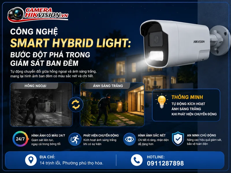 Công nghệ Smart Hybrid Light: Bước đột phá trong giám sát ban đêm