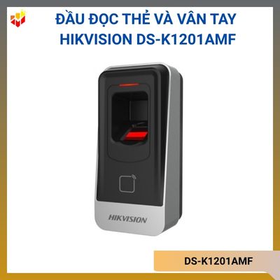 Đầu đọc thẻ và vân tay Hikvision DS-K1201AMF
