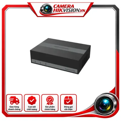 Đầu ghi hình 4 kênh tích hợp 330GB eSSD+ 4 ngõ vào video độ phân giải 2MP lite, chuẩn nén H.265 Pro/H.265+ Hỗ trợ thêm 1 camera IP độ phân