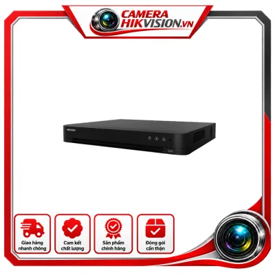 • Hỗ trợ 16 kênh HDTVI/Analog/AHD/CVI + 2 kênh IP 6MP• Ghi hình 5MP@12fps | 4MP@15fps | 3MP@18fps | 1080P/720P@25fps• Cổng xuất hình ảnh HDMI 4K/VGA đồng thời với độ