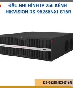 Đầu ghi NVR Hikvision DS-96256NXI-S16R chính hãng, dùng cho hệ thống camera IP, hỗ trợ quản lý và lưu trữ hình ảnh giám sát.